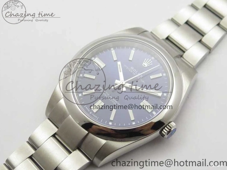 EWF 41mm Oyster Deep on Blue A3230 Perpetual Edition SS Best Dial Bracelet 124300 0226